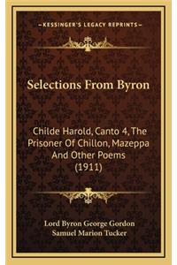 Selections from Byron
