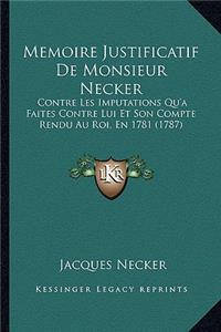 Memoire Justificatif De Monsieur Necker