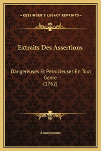 Extraits Des Assertions