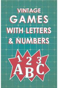 Vintage Games with Letters and Numbers