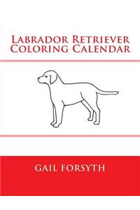 Labrador Retriever Coloring Calendar
