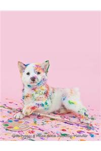 Cute Puppy & Paint 2016 Monthly Planner