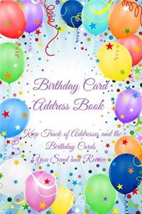 Birthday Card Address Book
