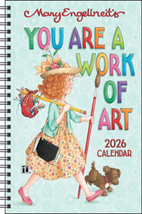 Mary Engelbreit's You Are a Work of Art 2026 Monthly/Weekly Planner Calendar