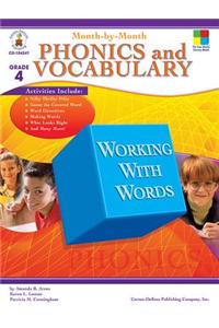 Month-By-Month Phonics and Vocabulary, Grade 4