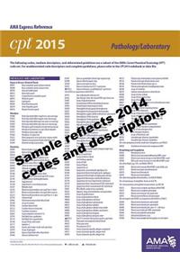 CPT 2015 Express Reference Coding Card: Pathology/Laboratory