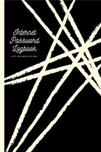Internet Password Logbook with Alphabetical Tabs