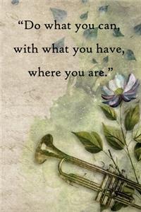Do what you can, with what you have, where you are