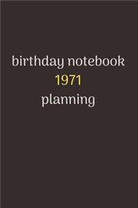 notebook birthday gift 1971