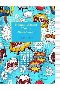 Blank Sheet Music Notebook