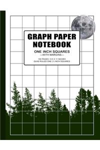 Graph Paper Notebook 1 Inch Squares