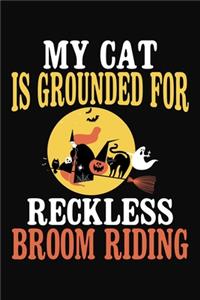 My Cat Is Grounded For Reckless Broom Riding