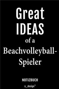 Notizbuch für Beachvolleyball