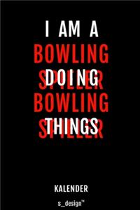 Kalender für Bowling Spieler