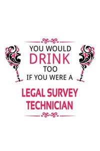 You Would Drink Too If You Were A Legal Survey Technician