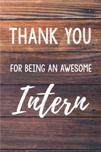 Thank You For Being An Awesome Intern