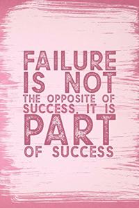 Failure Is Not The Opposite Of Success. It Is Part Of Success