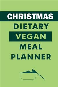Christmas Dietary Vegan Meal Planner