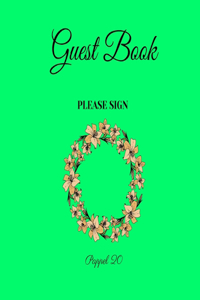 Guest Book - Floral Symphony of Lilies
