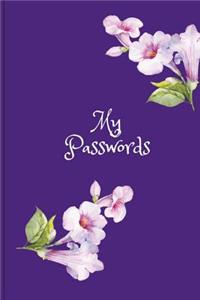 Purple Password Journal