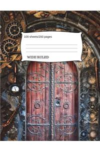Steampunk Gears Composition Notebook