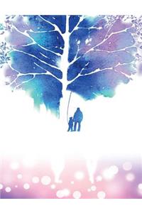 Father And Child Watercolor Notebook