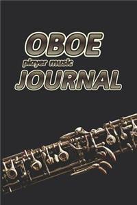 Oboe Player Music Journal: Music Blank Sheets Notebook for Musicians and Songwriters.