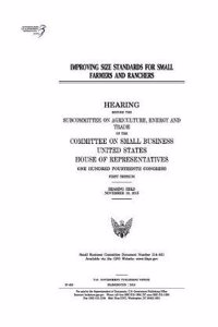 Improving Size Standards for Small Farmers and Ranchers