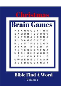 Christmas Brain Games Bible Find A Word Volume 2