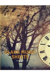 Blank Sheet Music Notebook