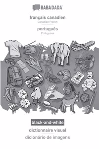 BABADADA black-and-white, français canadien - português, dictionnaire visuel - dicionário de imagens