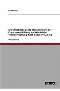 Erlebnispädagogische Maßnahmen in Der Erwachsenenbildung. Teamentwicklung Durch Outdoor-Training
