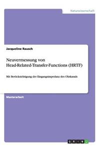Neuvermessung von Head-Related-Transfer-Functions (HRTF)