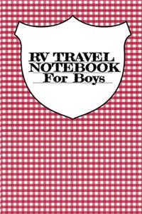 RV Travel Notebook For Boys