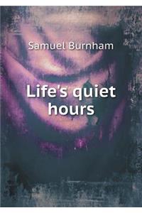 Life's quiet hours