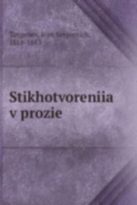 STIKHOTVORENIIA V PROZIE
