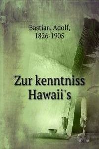 Zur kenntniss Hawaii's