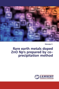 Rare earth metals doped ZnO Np's prepared by co-precipitation method