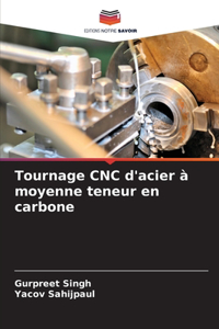 Tournage CNC d'acier à moyenne teneur en carbone