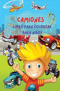 Camiones Libro Para Colorear Para niños