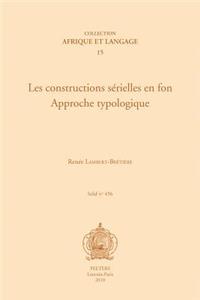 Les Constructions Serielles en Fon. Approche Typologique