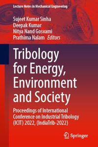 Tribology for Energy, Environment and Society