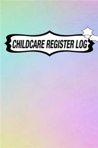 Childcare Register Log