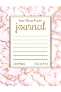 Low Vision Paper Journal