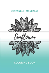 Zentangle Mandalas Sunflower Coloring Book