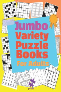 Jumbo Variety Puzzle Books For Adults
