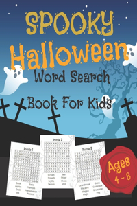 Spooky Halloween Word Search Book For Kids