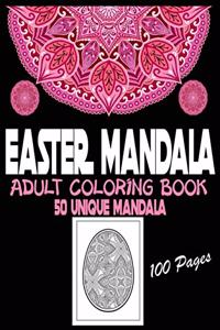 Easter Mandala Adult Coloring Book