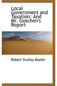 Local Government and Taxation