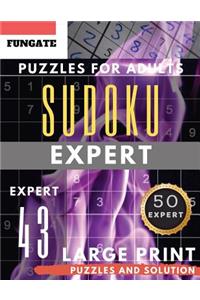 Expert Sudoku Puzzles for Adults Large Print